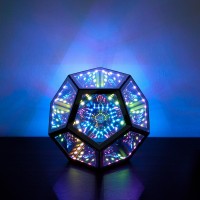 Infinity Dodecahedron Gaming Light Cool Rgbw Led Desk Table Lamp Light For Bedroom Gaming Room Decor Unique Colorful Mood Chan