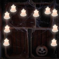 Halloween Ghost String Lights 85Ft Outdoor Halloween String Lights With 10 Led White Ghost Light Halloween Ghost Lights For P