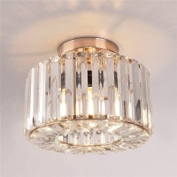 Semi Flush Mount Ceiling Light Crystal Chandelier Modern Ceiling Light Fixture Hallway Light Fixtures Ceiling Gold Flush Mount