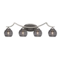 Zilo 4 Light Bath Bar Shown In Graphite Finish With 6