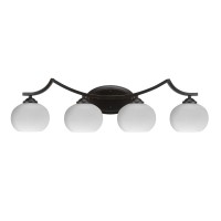 Zilo 4 Light Bath Bar Shown In Dark Granite Finish With 7