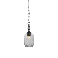 Elegant Pendant Shown In Matte Black Finish With 6.25