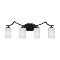 Zilo 4 Light Bath Bar Shown In Dark Granite Finish With 4