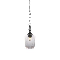 Elegant Pendant Shown In Matte Black Finish With 6.25