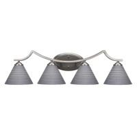 Zilo 4 Light Bath Bar Shown In Graphite Finish With 7