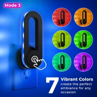 Night Light For Kids Rgb Color Changing Night Lights Led Night Light Plug In With Dusk To Dawn Sensor 7 Solid Colors Rgb Cy