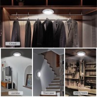 Lineway Motion Sensor Ceiling Light Battery Operated Indoor 210Lm Ceiling Light Battery Powered Led Closet Light Motion Sensor L