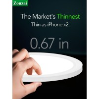 Zouzai Led Flush Mount Ceiling Light Dimmable 5Cct Selectable 2700K3000K4000K5000K6000K 9 Inch 18W Ultra Thin Round Lightin