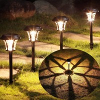 Maggift 12 Pack 25 Lumen Solar Powered Pathway Lights Solar Lights Outdoor Super Bright Smd Led Outdoor Lights Stainless Stee