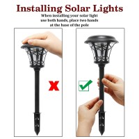 Maggift 12 Pack 25 Lumen Solar Powered Pathway Lights Solar Lights Outdoor Super Bright Smd Led Outdoor Lights Stainless Stee