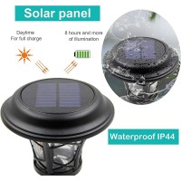 Maggift 8 Pack 25 Lumen Solar Powered Pathway Lights, Solar Lights Outdoor, Super Bright Smd Led Outdoor Lights, Stainless Steel & Glass Waterproof Light For Landscape, Lawn, Patio, Yard, Garden