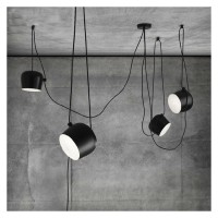 Led Chandeliers, Modern White Black Chandelier Lighting 1/2/3/5 Lights Aluminium Led Retro Hanging Lights For Dining Room Living Room Office Bar (Color : Blackwithacrylic5Lights, Size : 24.5Cm)