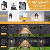 Porch Lights With Gfci Outlet, Dusk To Dawn Motion Sensor Outdoor Lights, 3 Lighting Modes Exterior Light Fixture, Outside Lights For House Front Door Patio Garage