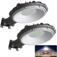 Deerdance Led Barn Light Outdoor, 80W Dusk To Dawn Outdoor Lighting With Photocell 10000Lm 5000K Daylight, Ip65 Waterproof Street Light For Barn Yard Warehouse Outdoor Security Lighting, 2-Pack