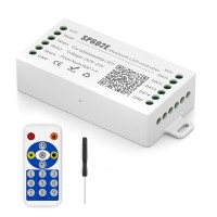 Btf-Lighting Ws2812B Ws2811 Ws2813 Ws2815 1903 Sp602E Bluetooth Controller With 4 Signal Outputs For Led Module Pixel Strip String Light Andriod Ios App/Rf Remote/Trigger Control