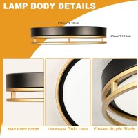 Flynix 125 Inch Led Flush Mount Ceiling Light Fixture 26W Super Bright 1700 Lumens 3 Color 3000K4000K5000K Dimmable Ceili