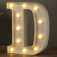 Hxweiye Light Up Letters D, Led Marquee Letters Lights Sign 26 Alphabet And 10 Number Big Lights Letter For Party Birthday Bar Battery Powered Christmas Decor Letter Lights (Warm White)