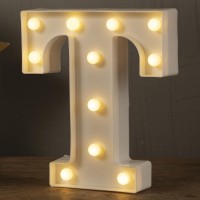 Hxweiye Light Up Letters T, Led Marquee Letters Lights Sign 26 Alphabet And 10 Number Big Lights Letter For Party Birthday Bar Battery Powered Christmas Decor Letter Lights (Warm White)