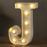 Hxweiye Led Marquee Letters Lights Sign J, 26 Alphabet Light Up Letters And Number 0-9 Number Warm White Led Letters For Bar Party Birthday Home Wedding D?Cor