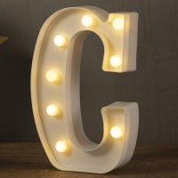 Hxweiye Led Marquee Letters Lights Sign C, 26 Alphabet Light Up Letters And Number 0-9 Number Warm White Led Letters For Bar Party Birthday Home Wedding D