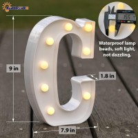 Hxweiye Led Marquee Letters Lights Sign C, 26 Alphabet Light Up Letters And Number 0-9 Number Warm White Led Letters For Bar Party Birthday Home Wedding D