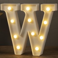 Hxweiye Light Up Letters Led Marquee Letters Lights Sign 26 Alphabet And 10 Number Big Lights Letter For Party Birthday Bar Battery Powered Christmas Decor Letter Lights (Warm White W)