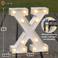 Hxweiye Light Up Letters X Led Marquee Letters Lights Sign 26 Alphabet And 10 Number Big Lights Letter For Party Birthday Bar B