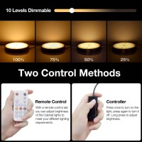 Wobane Led Under Cabinet Lights Black Puck Lights 9W 700Lumens Remote Control Dimmable Counter Lighting For Kitchen Closet