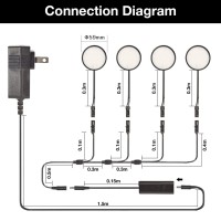 Wobane Led Under Cabinet Lights Black Puck Lights 9W 700Lumens Remote Control Dimmable Counter Lighting For Kitchen Closet