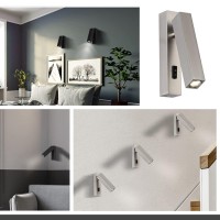 Hizi Led Wall Light Sconces, Wall Mounted Lamp Headboard Reading Light - Wall Lighting Sconces 3W 3000K For Indoor Bedroom Liiving Room Hallway Vanity Light Fixture L