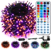 Brizled Rgb Christmas Lights 164Ft 500 Led Color Changing String Lights Dimmable Christmas Tree Lights Indoor Christmas Light