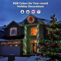 Brizled Rgb Christmas Lights 164Ft 500 Led Color Changing String Lights Dimmable Christmas Tree Lights Indoor Christmas Light