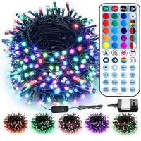 Brizled Rgb Christmas Lights 164Ft 500 Led Color Changing String Lights Dimmable Christmas Tree Lights Indoor Christmas Light