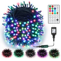 Brizlabs Rgb Christmas Lights, 98.4Ft 300 Led Color Changing String Lights With Remote, Indoor & Outdoor Christmas Lights Mini Xmas Lights For Christmas Halloween Tree Room Party