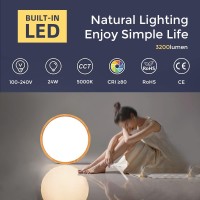 12 Inch Led Ceiling Light Fixture Flush Mount Abs Mat 5000K Daylight White 24W Flat Modern Round Closet Lighting Fixtures 3