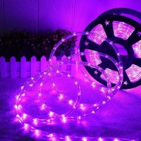 50Ft 360 Led Waterproof Rope Lights 110V Connectable Indoor Outdoor Led Rope Lights For Deck Patio Pool Camping Bedroom Deco