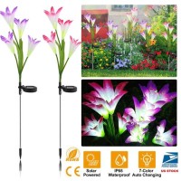 2Pcs Solar Garden Lights Outdoor - Solarek_2Pcsflowerlight_Gpct1963