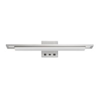 Newry Led Metal Over The Desk Wall Sonce With 2 Usb Charging Ports