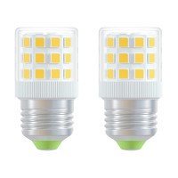 Brolskun 6W Led Fridge Bulbs E26 Medium Base(26Mm Screw) 60W A15/A45 Equivalent 5000K Daylight White Refrigerator Light Waterproof Appliance Lamps Ceiling Home Lighting 800Lm Ac 120V Not-Dim (2 Pack)