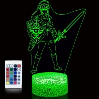 Christmas Night Light For Kids 3D Illusion Lamp Legend Toys16 Colors Changing With Remote Kids Room Bedroom Decor Lights As Birt