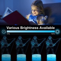 Christmas Night Light For Kids 3D Illusion Lamp Legend Toys16 Colors Changing With Remote Kids Room Bedroom Decor Lights As Birt