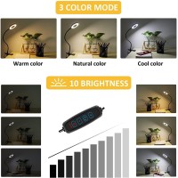 Desk Lamp Clip On Light, Desk Light 48 Led Lamp With 3 Lighting Modes, Dimmable 10 Brightness Levels, 360