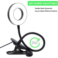 Desk Lamp Clip On Light, Desk Light 48 Led Lamp With 3 Lighting Modes, Dimmable 10 Brightness Levels, 360