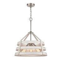 Brigantine 18'' Wide 3-Light Chandelier - Satin Nickel