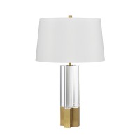 Upright 27'' High 1-Light Table Lamp - Clear