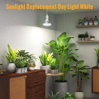 Hanging Grow Lights For Indoor Plants 25W 5000K Led Grow Light Bulbs Height Adjustable Plant Light With Timer Full Spectrum