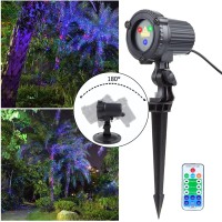 Laser Christmas Lights Outdoor Garden Laser Lights Projector Motion Star 3 Color Red Green Blue Water Proof Suitable For Outdoo