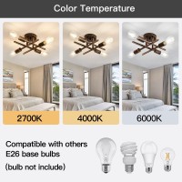 Zglaojt4 Light Ceiling Light Fixture,Modern Semi Flush Mount Ceiling Light,Bronze Ceiling Lighting For Kitchen Farmhouse Bedroom Dining Room Study Living Room.