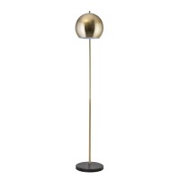 Majorq Modern Standing Adjustable Floor Lamp With Metal Dome Shade Marble Base For Living Room Corner Light Arc Lamps For B