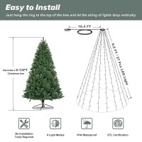 Christmas Tree Lights, 6.6 Feet 16 String Lights Christmas Decorations, 432 Leds,8 Modes/Memory Function For 6 - 8 Feet Decorative Outdoor Indoor Christmas Tree Lights, Waterproof Fairy String Lights